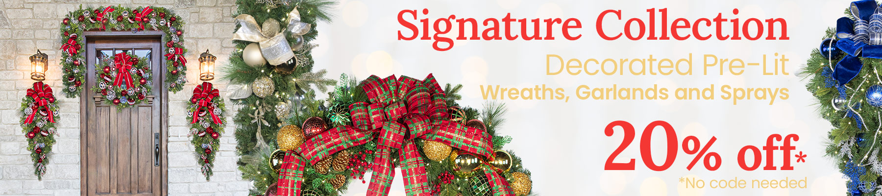 Signature Decorated Wreath Collection