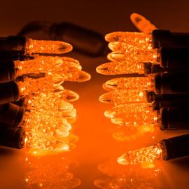 Orange (Amber) LED Christmas Lights