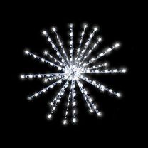 3D Snowburst Tree Topper - 6ft. - Cool White