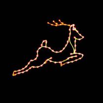 4 1/2' Silhouette Flying Reindeer