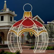 16' 3D LED Round Ornament Icon Walk Through