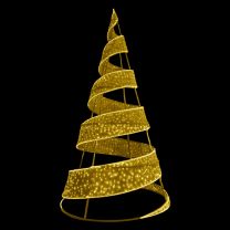 20’ 3D Spiral Tree – Gold