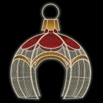 16' 3D LED Round Ornament Icon Walk Through