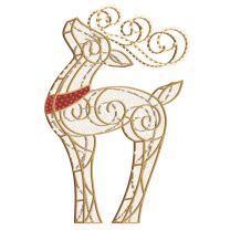 12' LED Reindeer Icon - Warm White