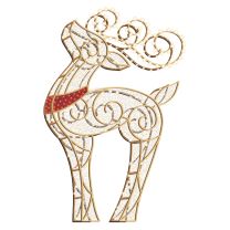 8' LED Reindeer Icon - Warm White