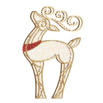 6' LED Reindeer Icon - Warm White