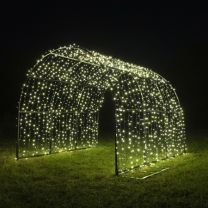 20' Walk Through Arch - Warm White- LED - Additional Color Options Available