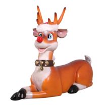 2.75' Funny Reindeer Lying Down