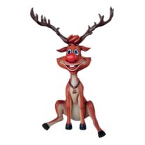 4.5' Sitting Reindeer