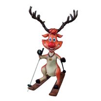 5' Skiing Reindeer