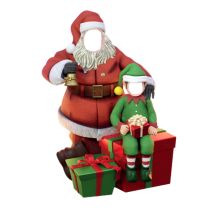 6.5' Santa w/Elf