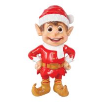 3' Standing Santa Elf - Red