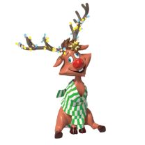 4.6' Wrapped Reindeer