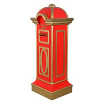 5.15' Red/Gold Santa's Mailbox