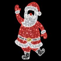 6.5' 2D LED  Santa - Photo Op Display