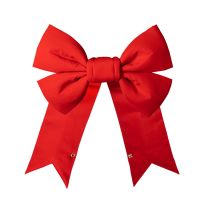 18" Red Canvas Bow