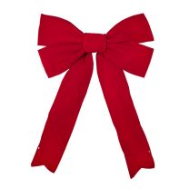 48" Red Velvet Christmas Bow