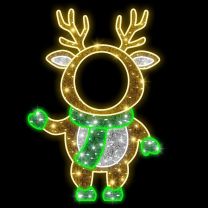 5' 2D LED Baby Deer - Photo Op Display