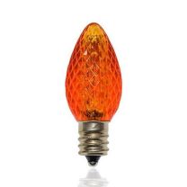 C7 SMD LED Retrofit Bulb - Amber/Orange - Minleon - Bag of 25