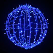 20" Foldable Sphere - LED - Blue - Commercial Grade