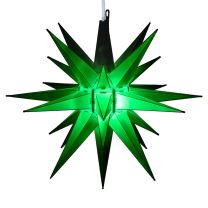 green moravian star tree topper