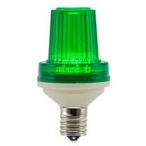 SMD LED Strobe Lamp - C9 Base - Minleon - Green