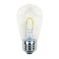 S14 LED U Shape Flexible Filament Bulb - Pro Christmas™ - Pure White – E26 Base - Box of 6