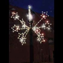 Burst of Stars Christmas Lamp Post 