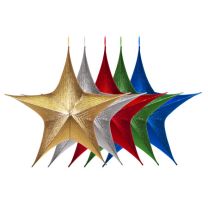 Foldable 3D Star - 16" - Metallic - 5 Colors Available