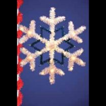 6' x 6' Star Snowflake Pole Mount