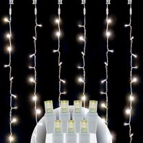 20 Light Warm White 5MM Curtain Lights