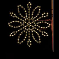 3' Spiral Snowflake Pole Mount 