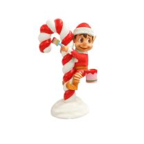 4' Elf and Candy Cane - Red