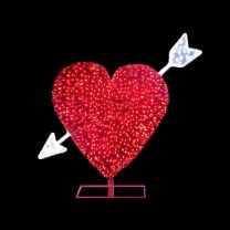 3D Heart with Arrow