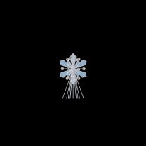 Standing Snowflake with Ornamentation 4'