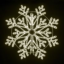 36" Frost Snowflake - Warm White