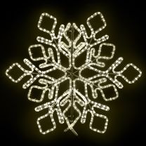 36" Star Snowflake - Warm White