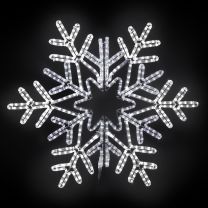 36" Vale Snowflake - Pure White