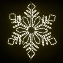 24" Winter Snowflake - Warm White