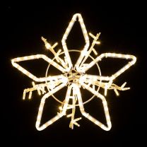 20" Fantasy Snowflake - Warm White