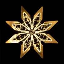 35" Brilliance Snowflake - Warm White