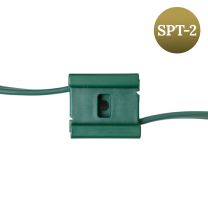 Cord Connector Plug - SPT-2 Green - Available in Bags/Cases of 5, 50 and 1000