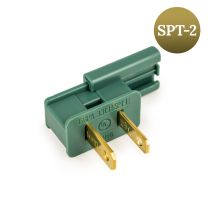 18/2 Male Slide On Vampire Plug, SPT-2, Green - Available in Bags/Cases of 5, 50 and 1000