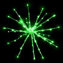 12" Green Twinkle Starburst - Green LED lights