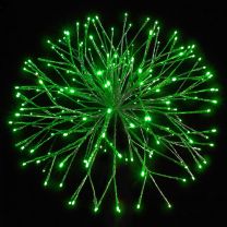 24" Green Twinkle Starburst - Green LED Lights