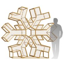 8' LED Snowflake Icon - Radiant - Warm White