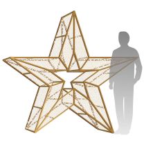 7' 3D LED Star Icon - Warm White