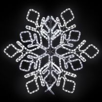 60" Star Snowflake - Pure White