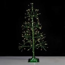 3' Green Starburst Tree - Warm White