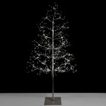 5' Silver Fairy Light LED Tree - 570 LEDs - Pure White